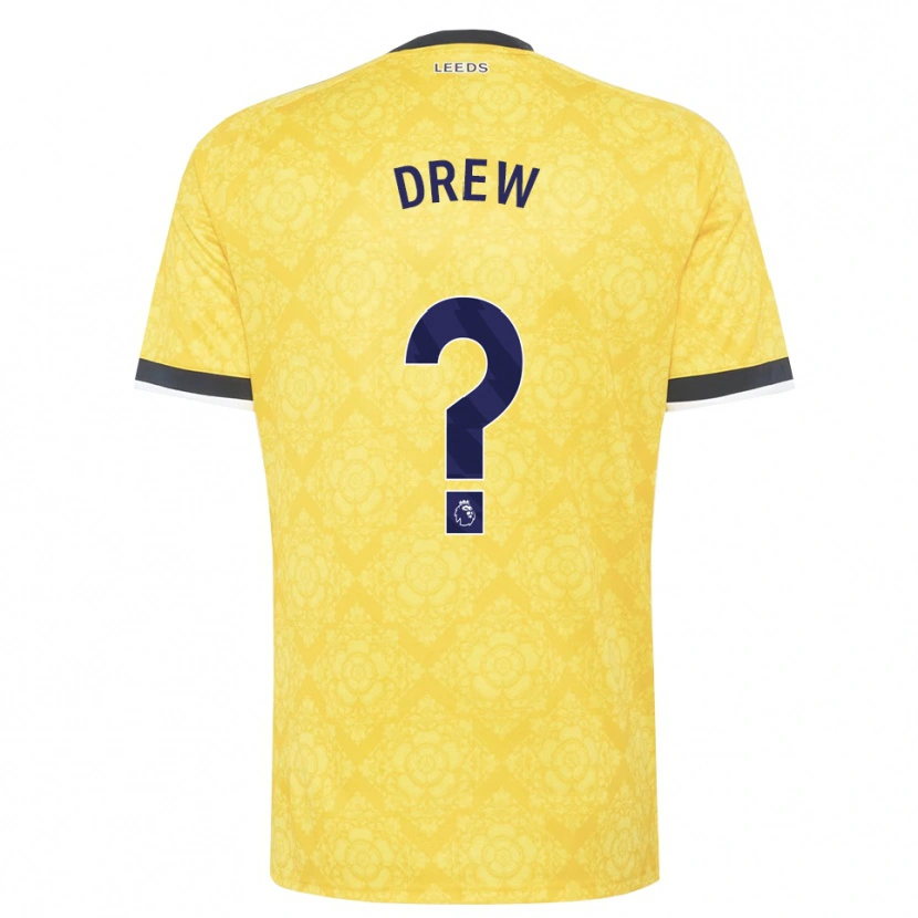 Danxen Kinder Drew Greene #0 Gelb Weiß Schwarz Auswärtstrikot Trikot 2026/27 T-Shirt