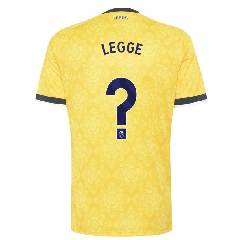 Danxen Kinder Shauna Legge #0 Gelb Weiß Schwarz Auswärtstrikot Trikot 2026/27 T-Shirt