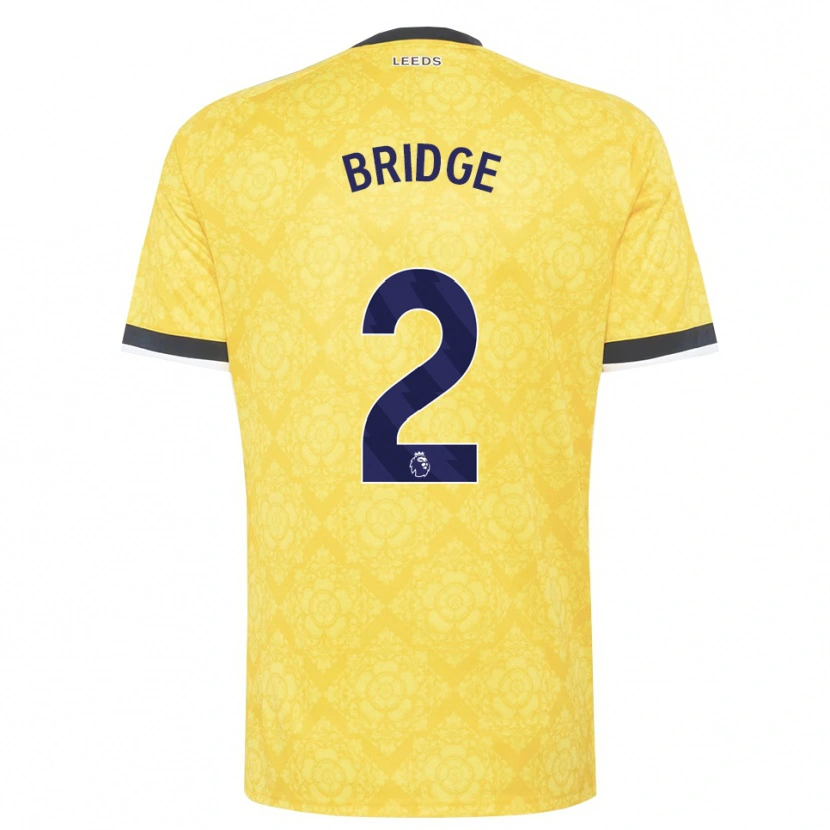 Danxen Kinder Isaac Bridge #2 Gelb Weiß Schwarz Auswärtstrikot Trikot 2026/27 T-Shirt