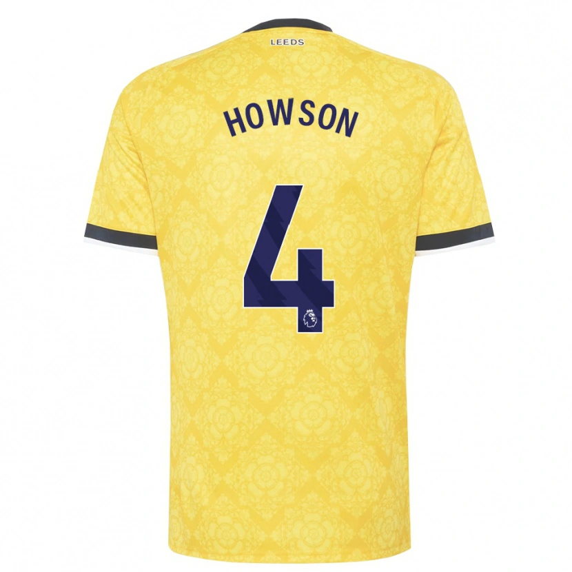 Danxen Kinder Jonathan Howson #4 Gelb Weiß Schwarz Auswärtstrikot Trikot 2026/27 T-Shirt