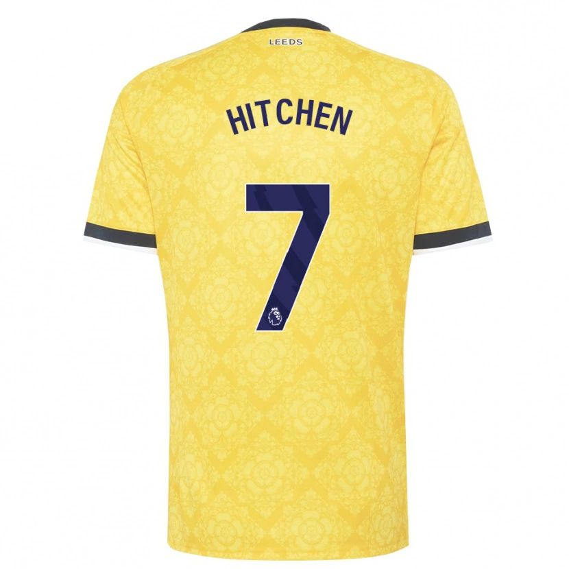 Danxen Kinder Zach Hitchen #7 Gelb Weiß Schwarz Auswärtstrikot Trikot 2026/27 T-Shirt