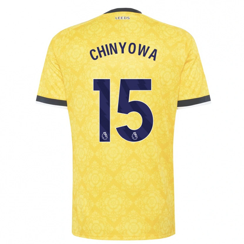 Danxen Kinder Taku Chinyowa #15 Gelb Weiß Schwarz Auswärtstrikot Trikot 2026/27 T-Shirt
