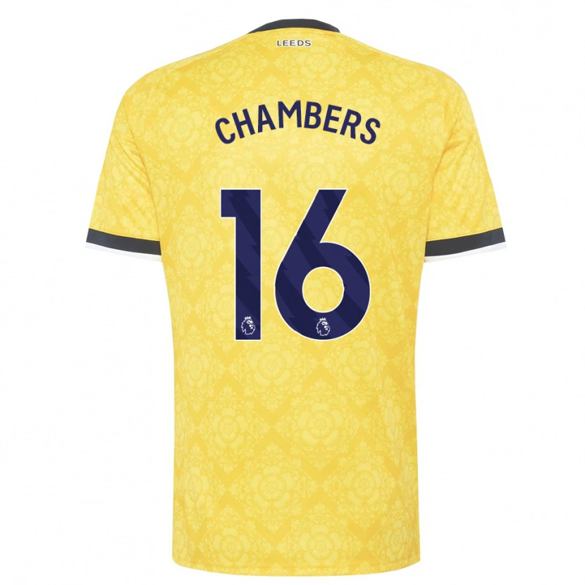 Danxen Kinder Lloyd Chambers #16 Gelb Weiß Schwarz Auswärtstrikot Trikot 2026/27 T-Shirt