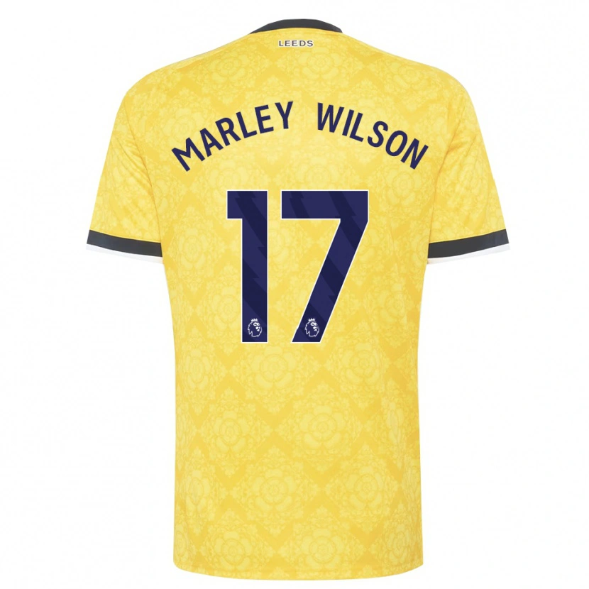 Danxen Kinder Marley Wilson #17 Gelb Weiß Schwarz Auswärtstrikot Trikot 2026/27 T-Shirt