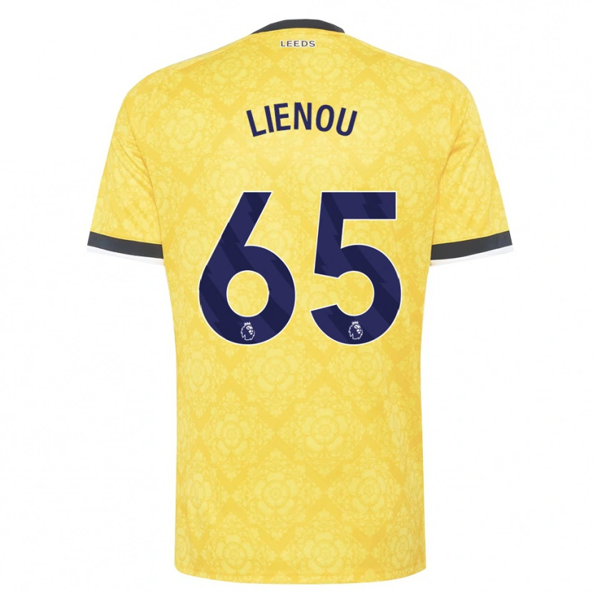 Danxen Kinder Jayden Lienou #65 Gelb Weiß Schwarz Auswärtstrikot Trikot 2026/27 T-Shirt