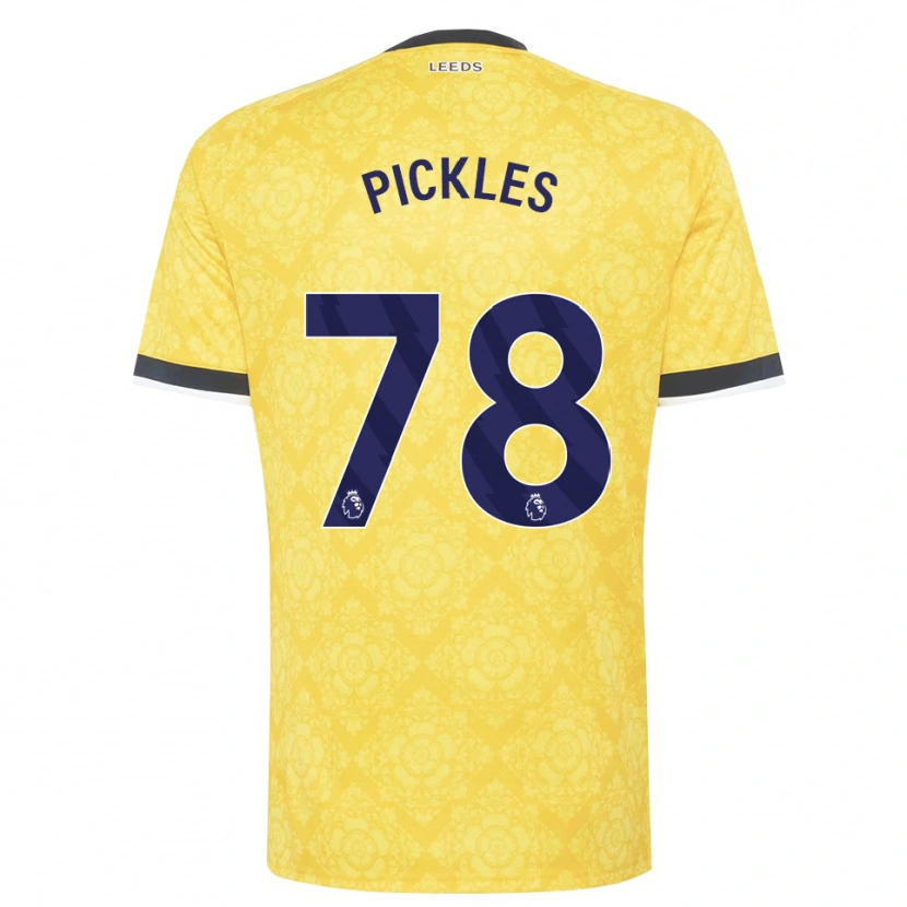 Danxen Kinder Ollie Pickles #78 Gelb Weiß Schwarz Auswärtstrikot Trikot 2026/27 T-Shirt