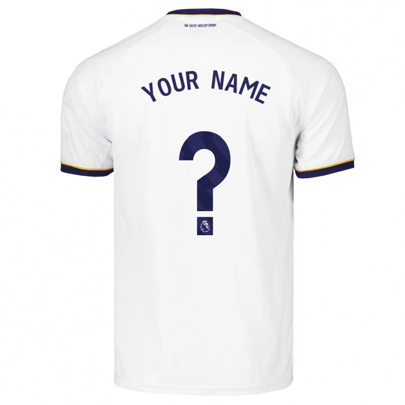 Danxen Kinder Ihren Namen #0 Mitternachtsblau Weiß Gelb Auswärtstrikot Trikot 2026/27 T-Shirt