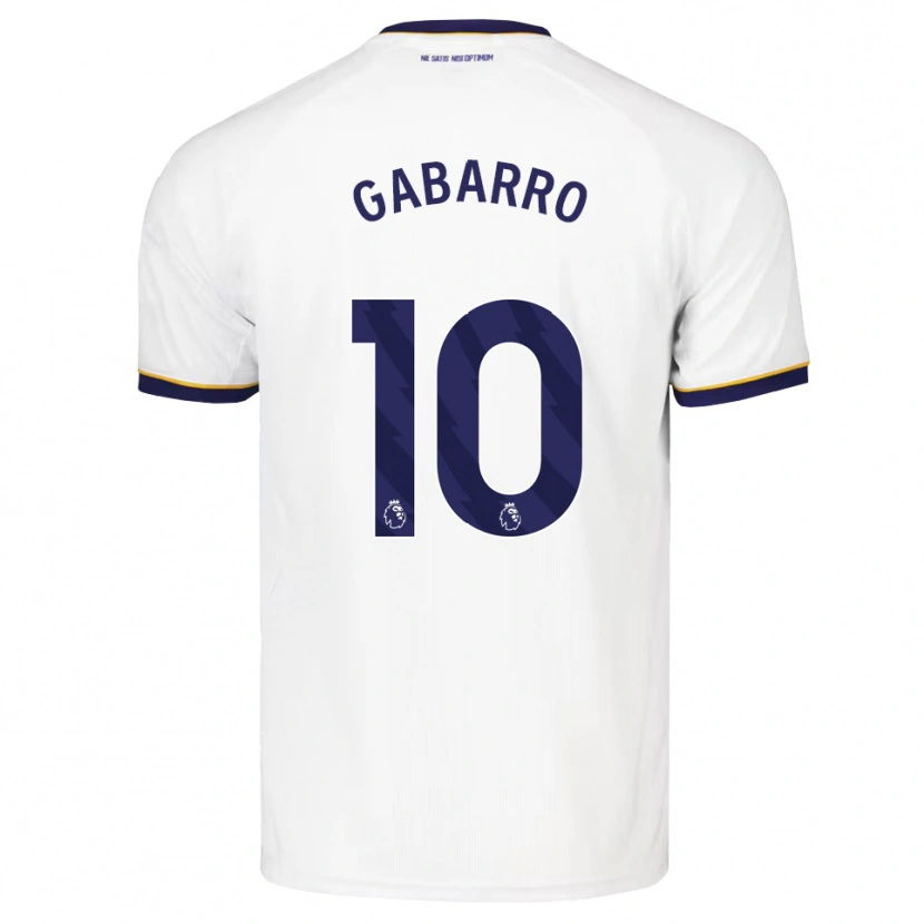 Danxen Kinder Inma Gabarro #10 Mitternachtsblau Weiß Gelb Auswärtstrikot Trikot 2026/27 T-Shirt