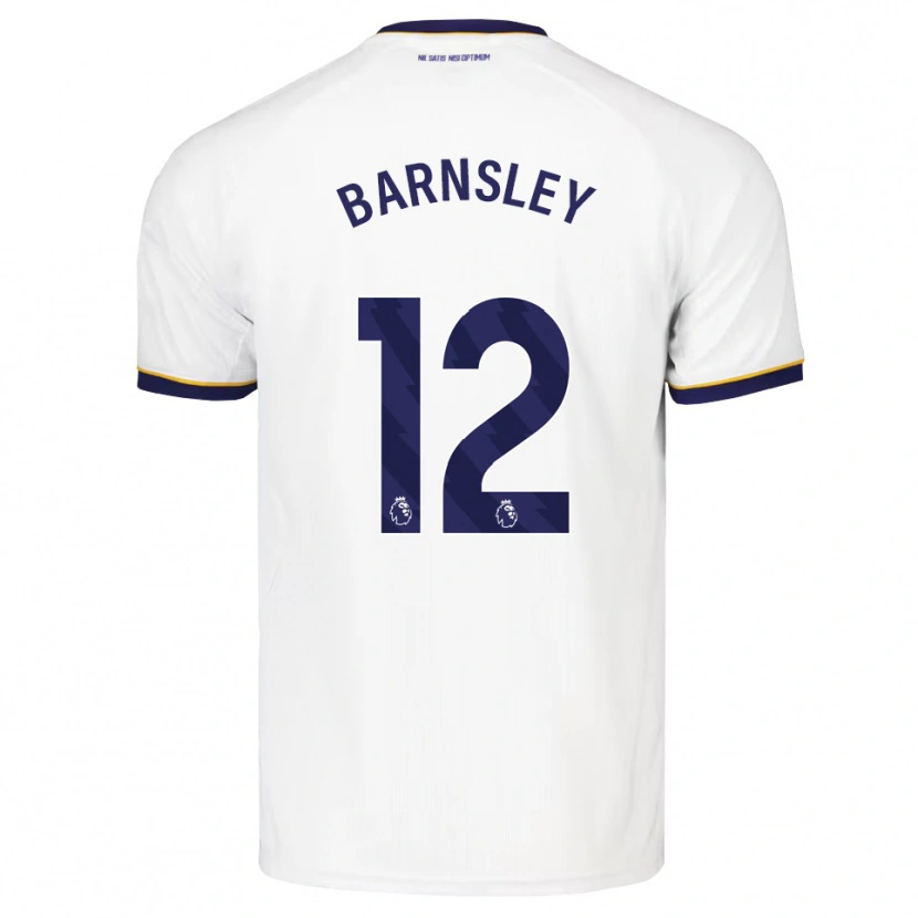Danxen Kinder Fraser Barnsley #12 Mitternachtsblau Weiß Gelb Auswärtstrikot Trikot 2026/27 T-Shirt
