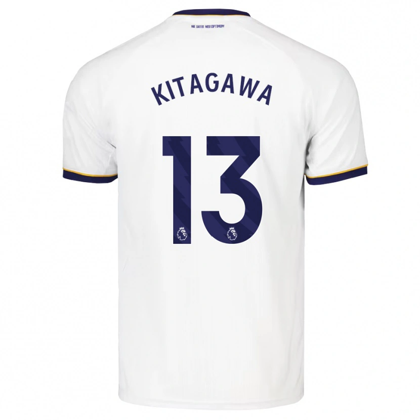 Danxen Kinder Hikaru Kitagawa #13 Mitternachtsblau Weiß Gelb Auswärtstrikot Trikot 2026/27 T-Shirt