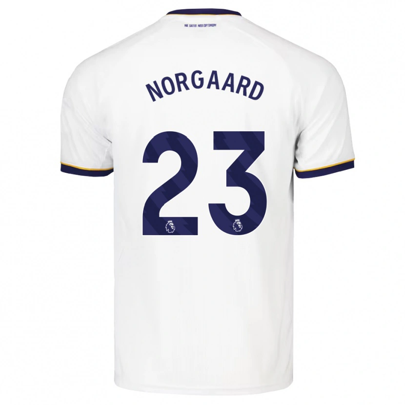 Danxen Kinder Christian Nørgaard #23 Mitternachtsblau Weiß Gelb Auswärtstrikot Trikot 2026/27 T-Shirt