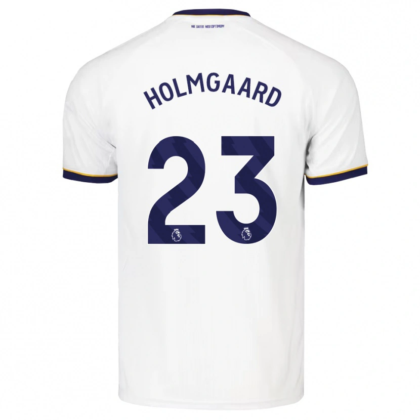 Danxen Kinder Sara Holmgaard #23 Mitternachtsblau Weiß Gelb Auswärtstrikot Trikot 2026/27 T-Shirt