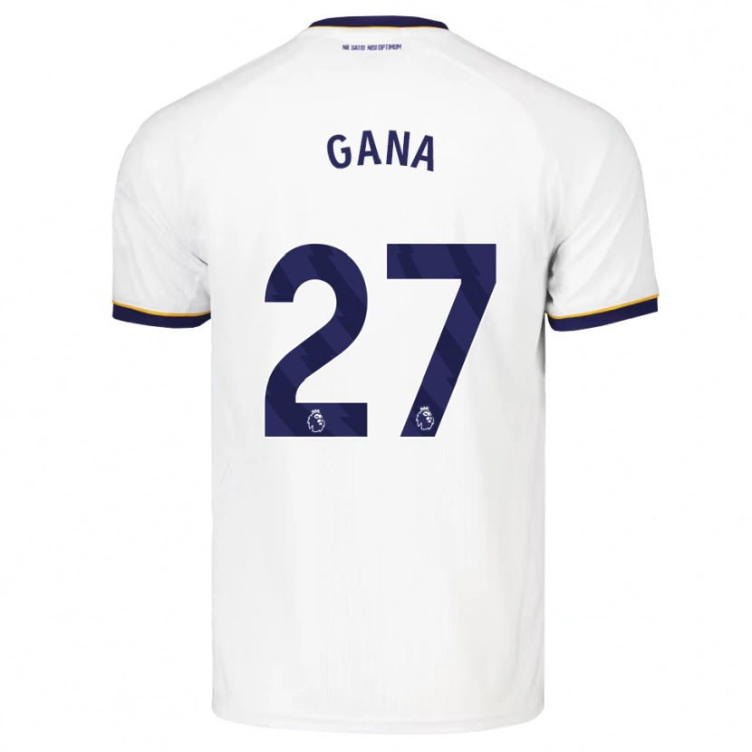 Danxen Kinder Idrissa Gueye #27 Mitternachtsblau Weiß Gelb Auswärtstrikot Trikot 2026/27 T-Shirt