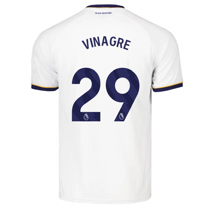 Danxen Kinder Ruben Vinagre #29 Mitternachtsblau Weiß Gelb Auswärtstrikot Trikot 2026/27 T-Shirt