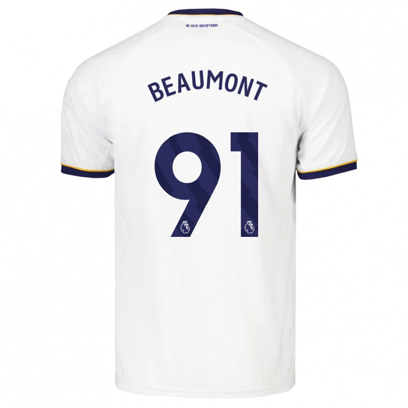 Danxen Kinder Jacob Beaumont Clark #91 Mitternachtsblau Weiß Gelb Auswärtstrikot Trikot 2026/27 T-Shirt