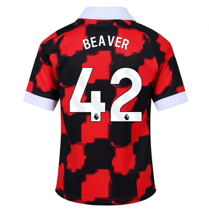 Danxen Kinder Cat Beaver #42 Rot Weiß Schwarz Auswärtstrikot Trikot 2026/27 T-Shirt