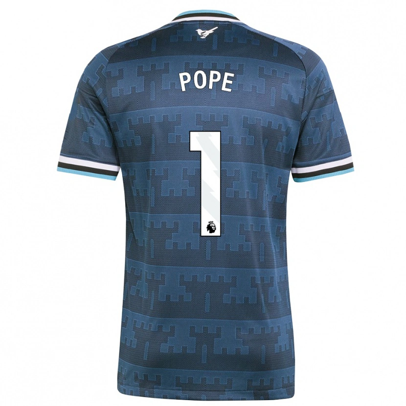 Danxen Kinder Nick Pope #1 Gelb Schwarz Blau Auswärtstrikot Trikot 2026/27 T-Shirt