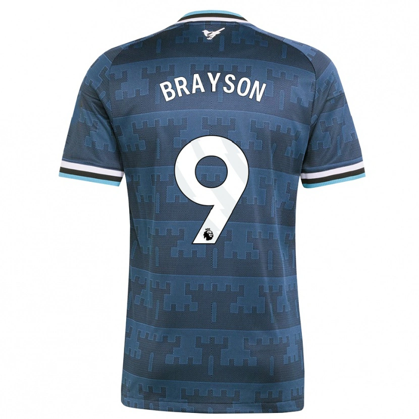 Danxen Kinder Joe Brayson #9 Gelb Schwarz Blau Auswärtstrikot Trikot 2026/27 T-Shirt
