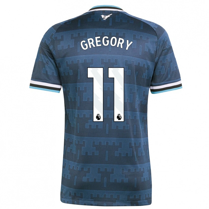 Danxen Kinder Freya Gregory #11 Gelb Schwarz Blau Auswärtstrikot Trikot 2026/27 T-Shirt