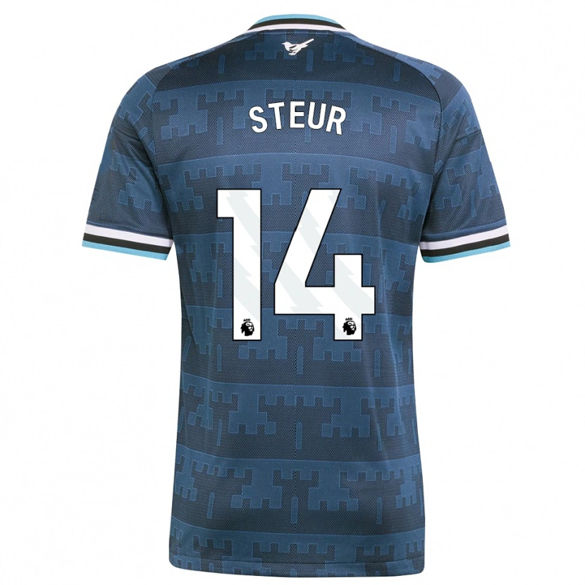 Danxen Kinder Sean Steur #14 Gelb Schwarz Blau Auswärtstrikot Trikot 2026/27 T-Shirt