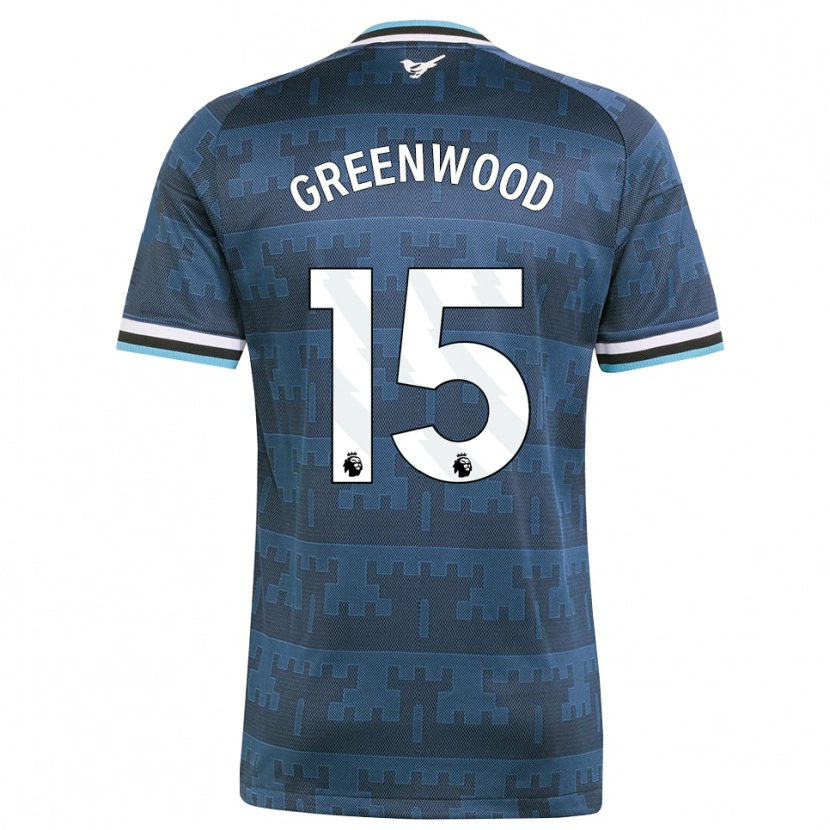 Danxen Kinder Hannah Greenwood #15 Gelb Schwarz Blau Auswärtstrikot Trikot 2026/27 T-Shirt