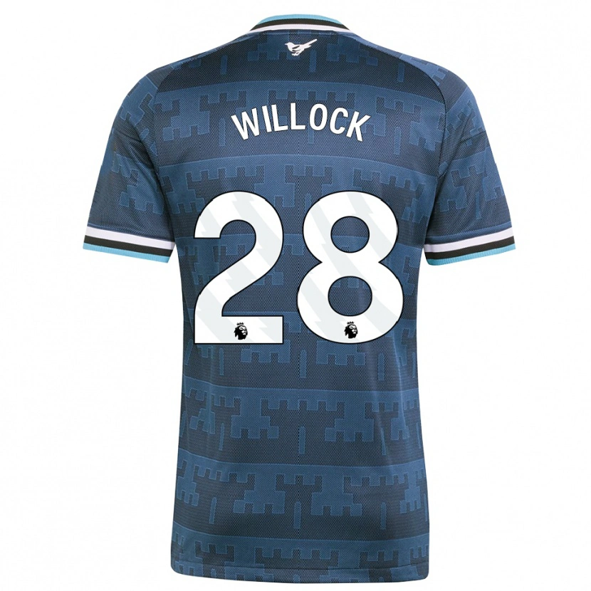 Danxen Kinder Joe Willock #28 Gelb Schwarz Blau Auswärtstrikot Trikot 2026/27 T-Shirt