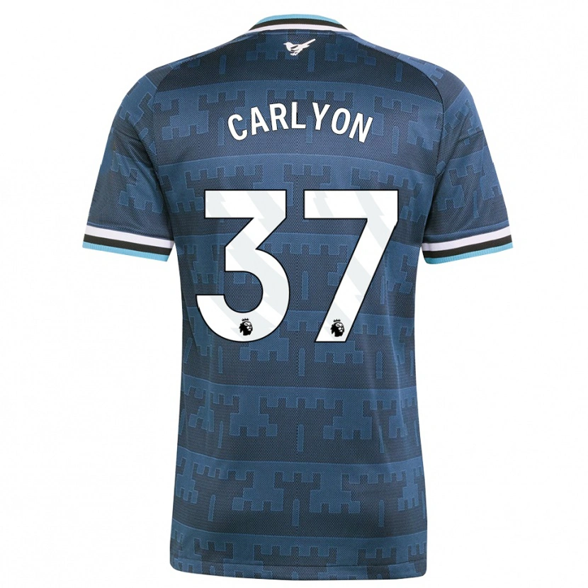 Danxen Kinder Nathan Carlyon #37 Gelb Schwarz Blau Auswärtstrikot Trikot 2026/27 T-Shirt