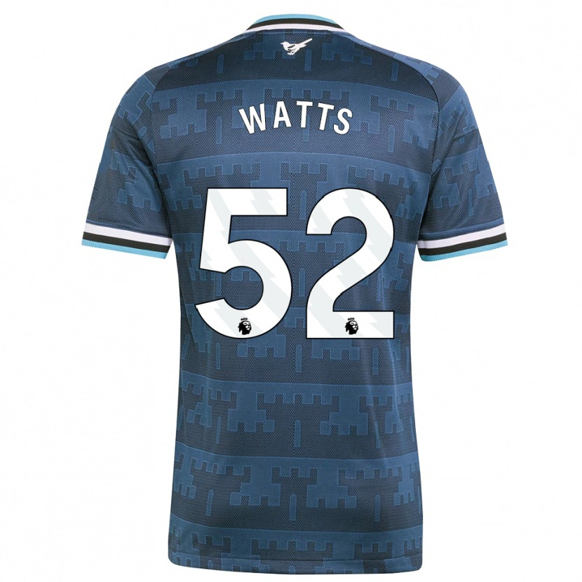 Danxen Kinder Logan Watts #52 Gelb Schwarz Blau Auswärtstrikot Trikot 2026/27 T-Shirt