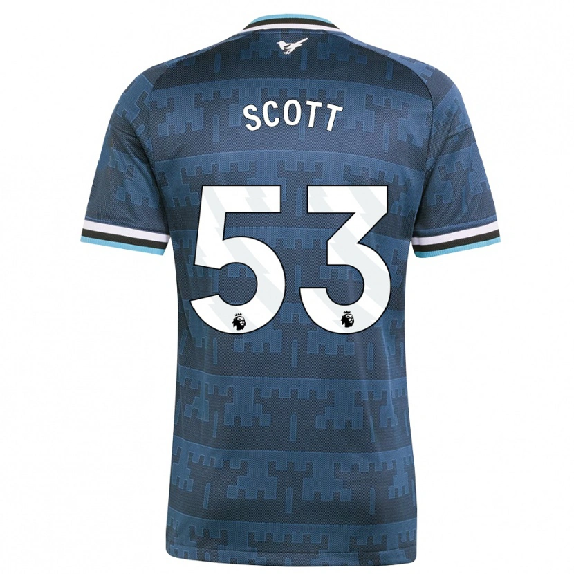 Danxen Kinder Joshua Scott #53 Gelb Schwarz Blau Auswärtstrikot Trikot 2026/27 T-Shirt