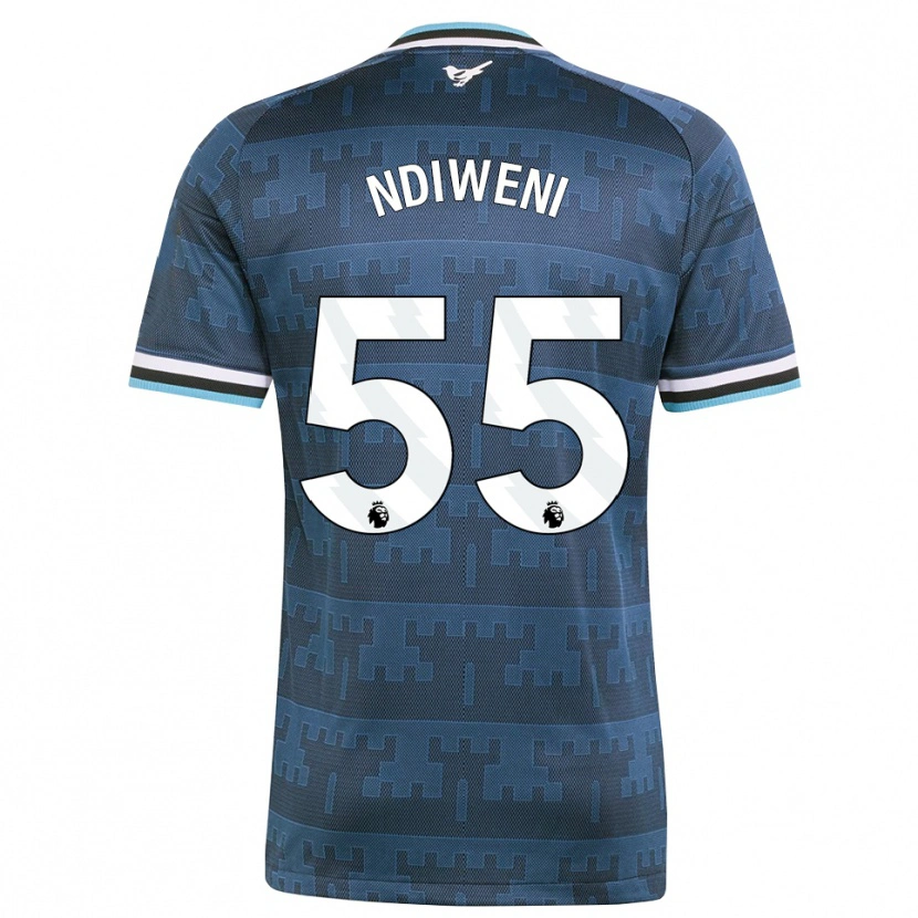 Danxen Kinder Michael Ndiweni #55 Gelb Schwarz Blau Auswärtstrikot Trikot 2026/27 T-Shirt