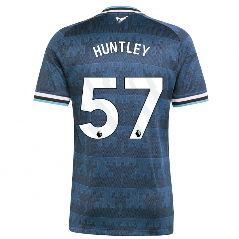 Danxen Kinder James Huntley #57 Gelb Schwarz Blau Auswärtstrikot Trikot 2026/27 T-Shirt