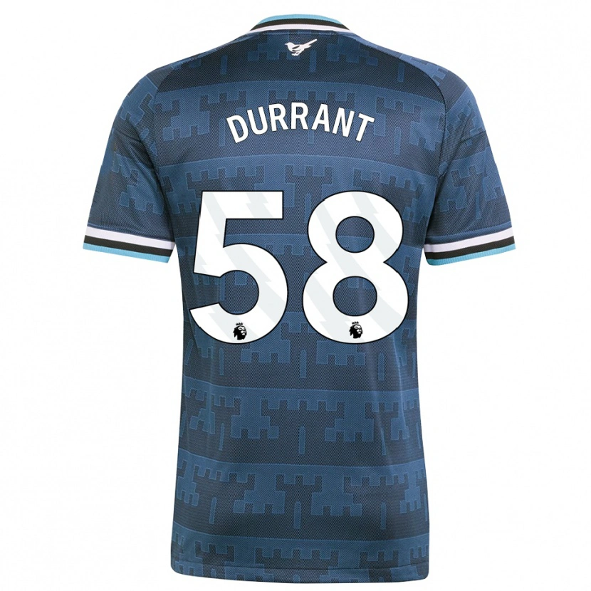 Danxen Kinder Jake Durrant #58 Gelb Schwarz Blau Auswärtstrikot Trikot 2026/27 T-Shirt