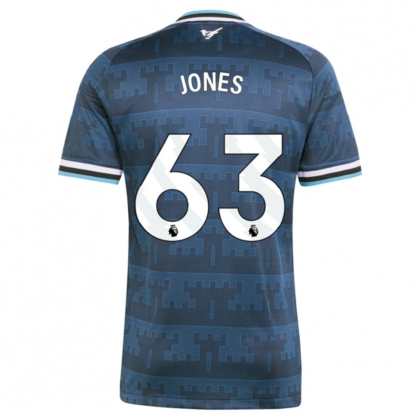 Danxen Kinder Tyler Jones #63 Gelb Schwarz Blau Auswärtstrikot Trikot 2026/27 T-Shirt