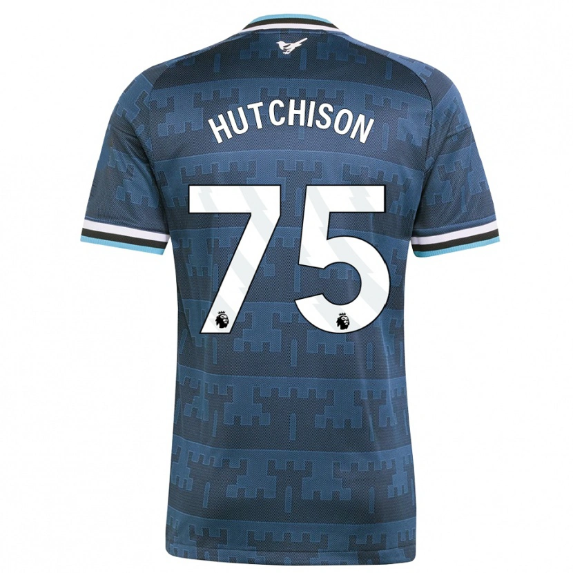Danxen Kinder Alfie Hutchison #75 Gelb Schwarz Blau Auswärtstrikot Trikot 2026/27 T-Shirt