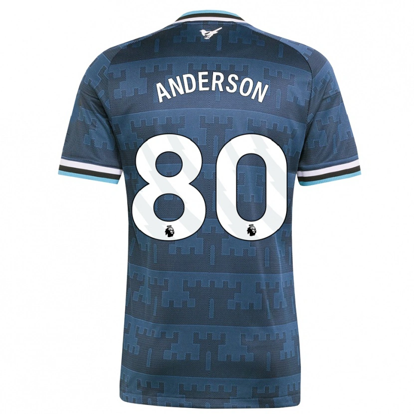 Danxen Kinder Will Anderson #80 Gelb Schwarz Blau Auswärtstrikot Trikot 2026/27 T-Shirt