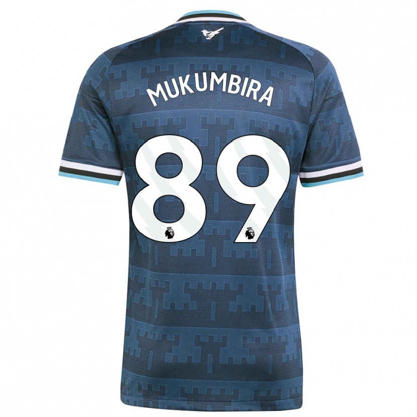 Danxen Kinder Leon Mukumbira #89 Gelb Schwarz Blau Auswärtstrikot Trikot 2026/27 T-Shirt