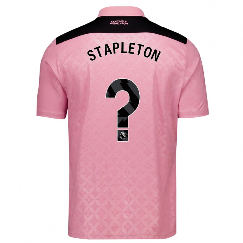 Danxen Kinder Jessie Stapleton #0 Hellrosa Schwarz Auswärtstrikot Trikot 2026/27 T-Shirt