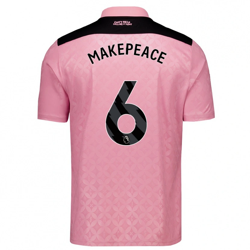 Danxen Kinder Joe Makepeace #6 Hellrosa Schwarz Auswärtstrikot Trikot 2026/27 T-Shirt