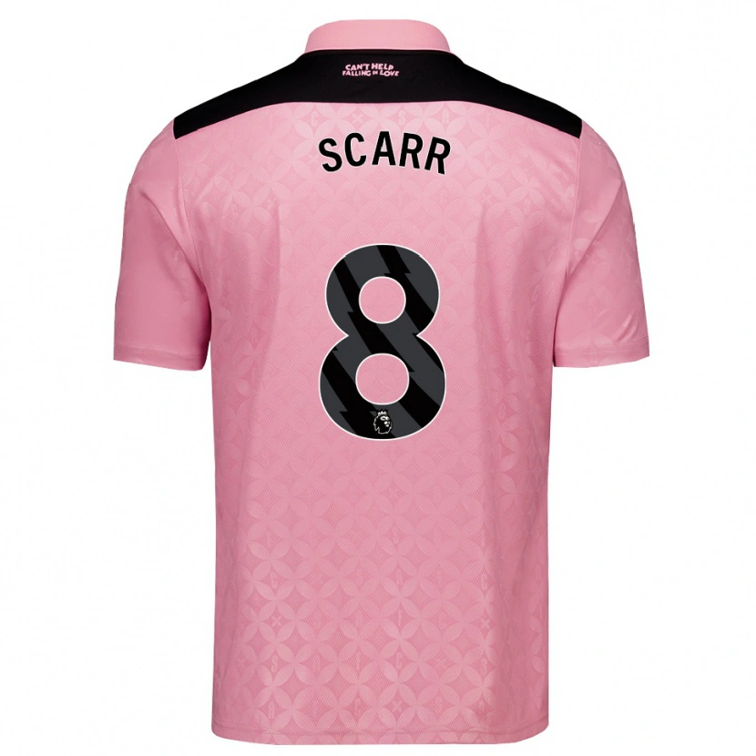 Danxen Kinder Emily Scarr #8 Hellrosa Schwarz Auswärtstrikot Trikot 2026/27 T-Shirt