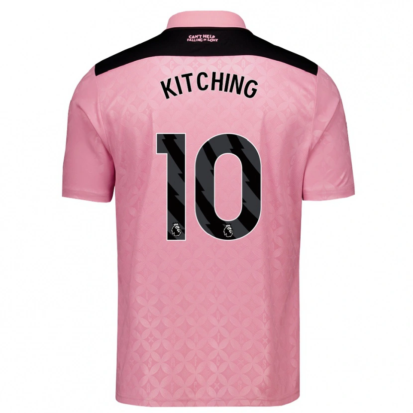 Danxen Kinder Katie Kitching #10 Hellrosa Schwarz Auswärtstrikot Trikot 2026/27 T-Shirt