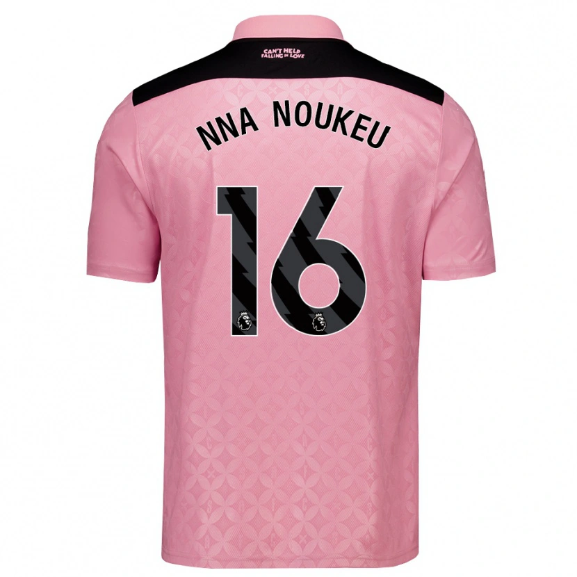 Danxen Kinder Blondy Nna Noukeu #16 Hellrosa Schwarz Auswärtstrikot Trikot 2026/27 T-Shirt