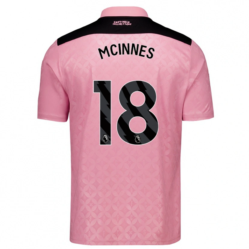 Danxen Kinder Libby Mcinnes #18 Hellrosa Schwarz Auswärtstrikot Trikot 2026/27 T-Shirt