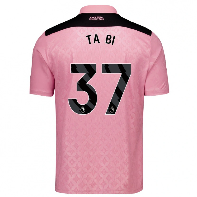 Danxen Kinder Jocelin Ta Bi #37 Hellrosa Schwarz Auswärtstrikot Trikot 2026/27 T-Shirt