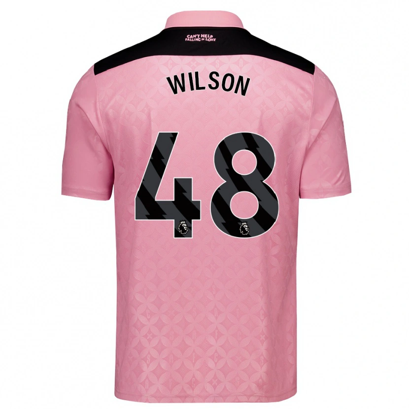 Danxen Kinder Callum Wilson #48 Hellrosa Schwarz Auswärtstrikot Trikot 2026/27 T-Shirt
