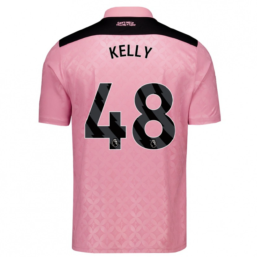 Danxen Kinder Caden Kelly #48 Hellrosa Schwarz Auswärtstrikot Trikot 2026/27 T-Shirt