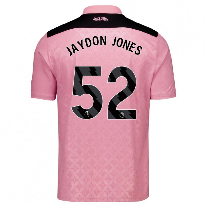 Danxen Kinder Jaydon Jones #52 Hellrosa Schwarz Auswärtstrikot Trikot 2026/27 T-Shirt