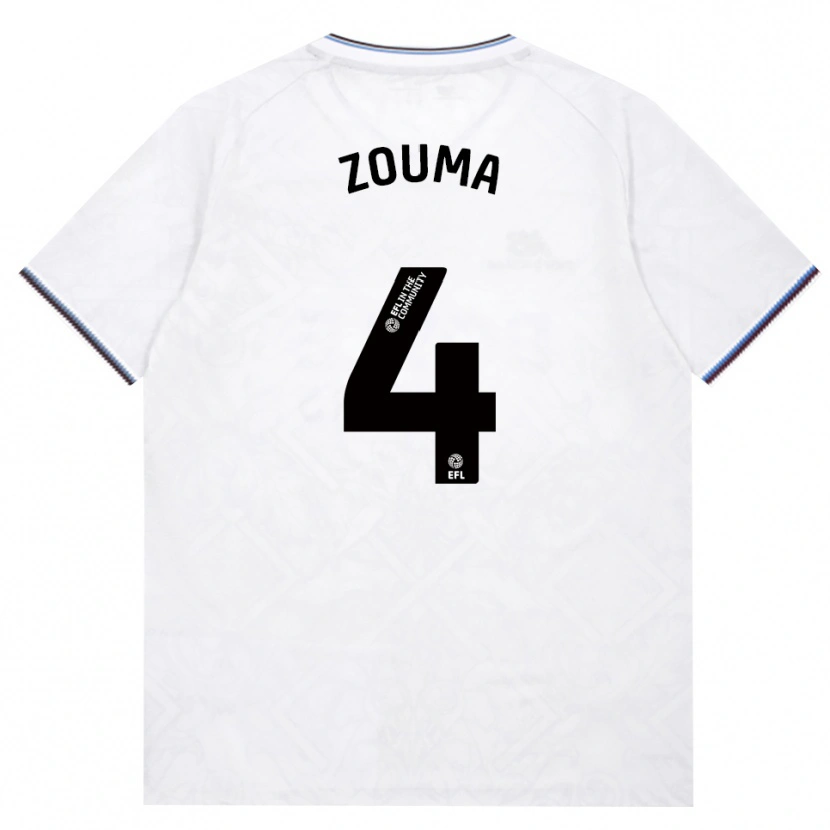 Danxen Kinder Kurt Zouma #4 Burgund Weiß Auswärtstrikot Trikot 2026/27 T-Shirt