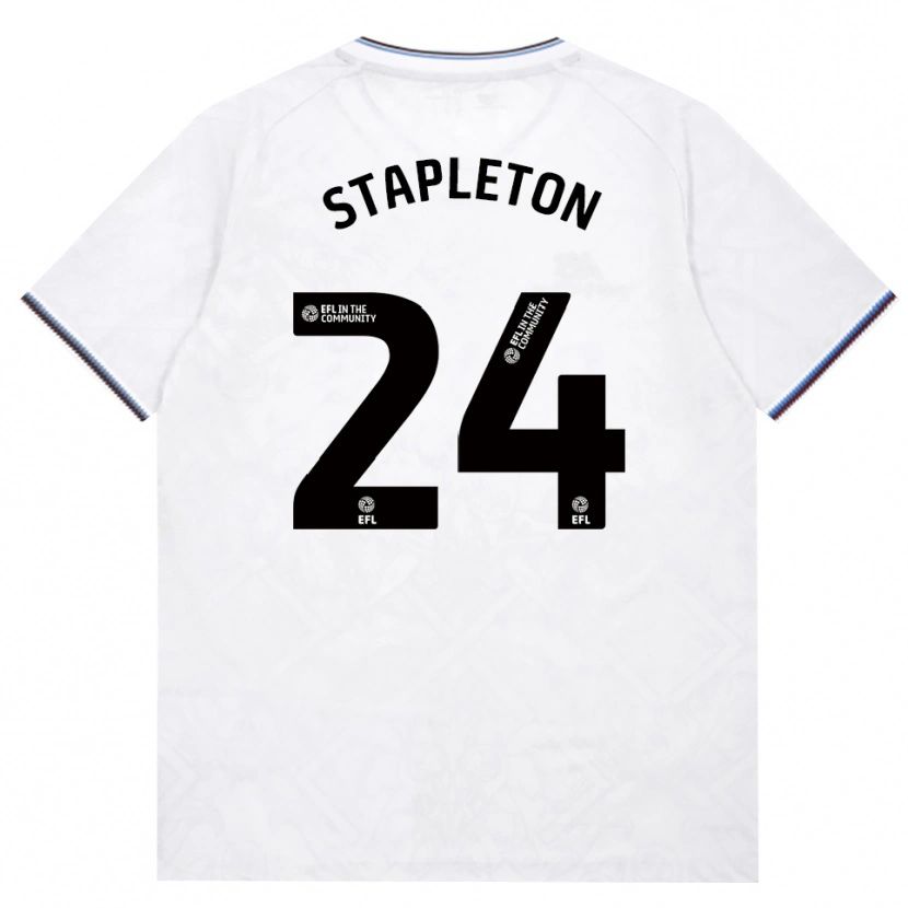 Danxen Kinder Jessie Stapleton #24 Burgund Weiß Auswärtstrikot Trikot 2026/27 T-Shirt
