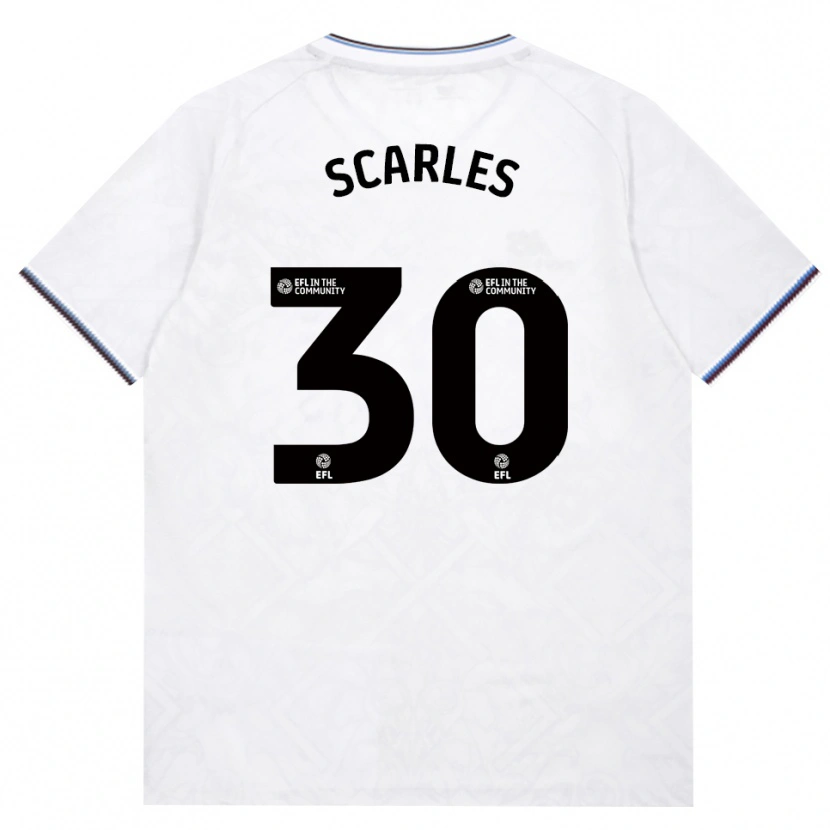 Danxen Kinder Oliver Scarles #30 Burgund Weiß Auswärtstrikot Trikot 2026/27 T-Shirt