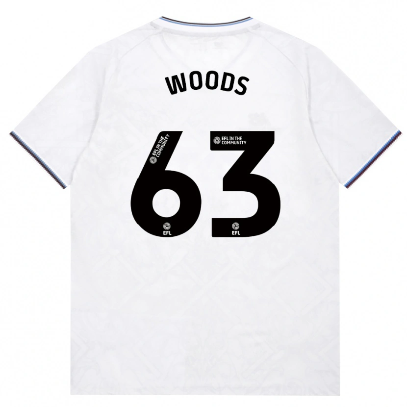 Danxen Kinder Archie Woods #63 Burgund Weiß Auswärtstrikot Trikot 2026/27 T-Shirt
